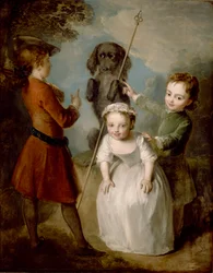 Soldat jouant, vers 1743